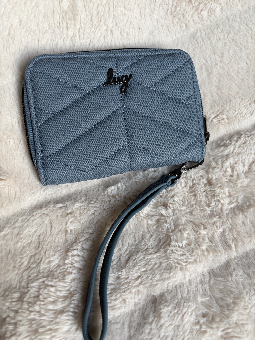 EUC Lug Rodeo 2 Matte Luxe RFID Wallet and wristlet - Blue Moon